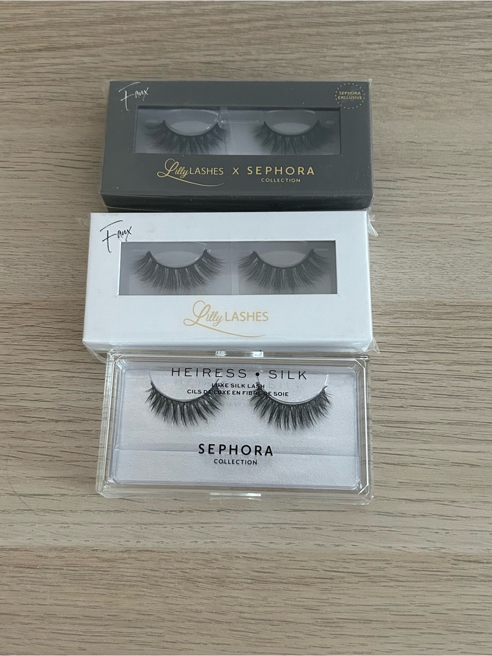Lilly Lashes Sephora Collection Faux Lashes 3boxes